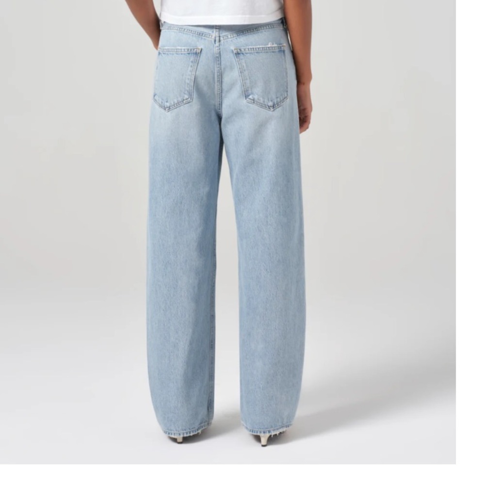 Agolde Low Curve Baggy Jeans $238 Light Wash Size 31 Women